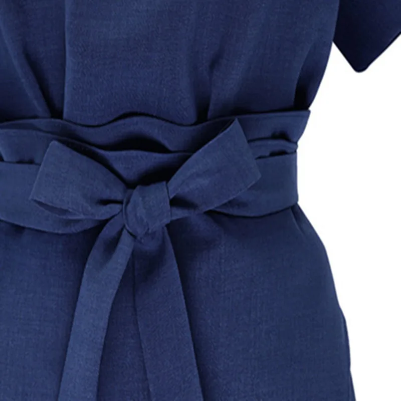 New Summer Style Women Dresses Plus Size Solid Irregular Collect Waist Sashes Slim Short Sleeve Dress For Women Larger One-Piece
New Summer Style Women Dresses Plus Size Solid Irregular Collect Waist Sashes Slim Short Sleeve Dress For Women Larger One-Piece