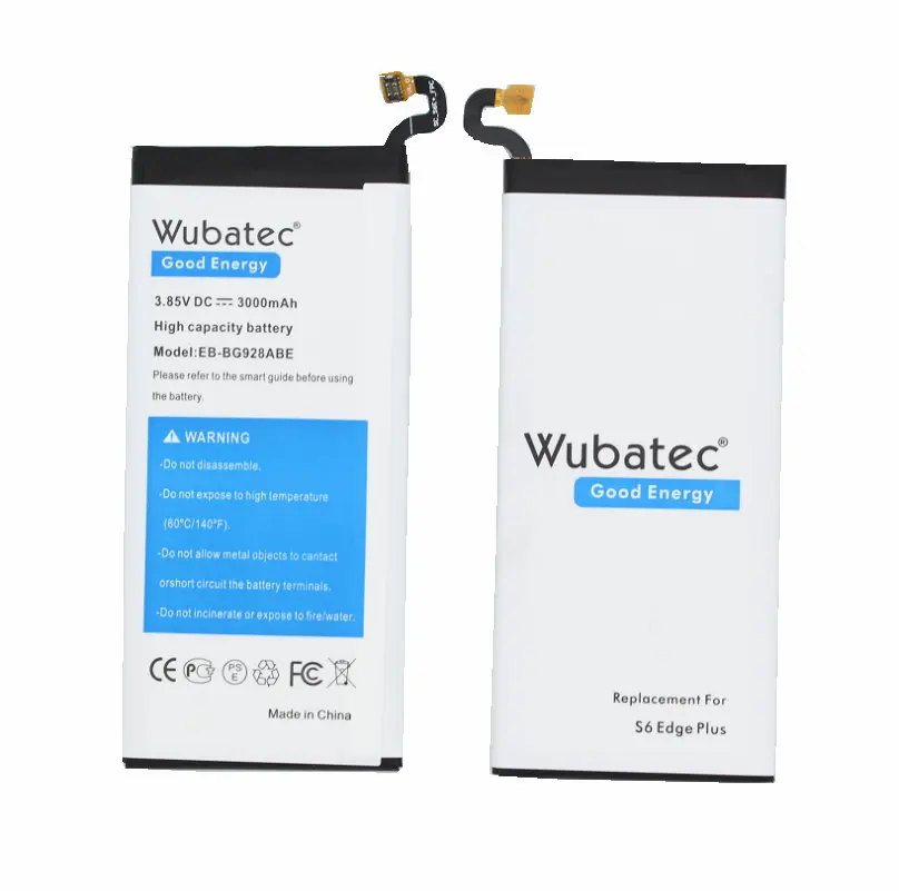 Wubatec 1x3000 мАч EB-BG928ABE батарея для Samsung Galaxy S6 edge Plus Edge + G928F G928V G928S G9280 G928T G928A G928P