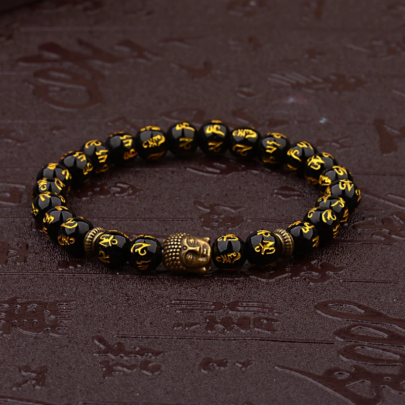 Women's Retro Tibetan Black Beads Carve Mantra Om Mani Amulet Bracelet Men Vintage Buddhist Meditation Jewelry AB285
Women's Retro Tibetan Black Beads Carve Mantra Om Mani Amulet Bracelet Men Vintage Buddhist Meditation Jewelry AB285