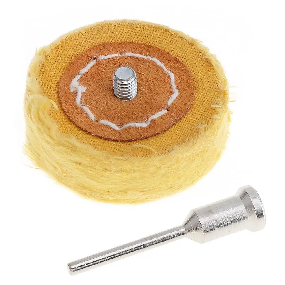 T-shaped Yellow Cloth Wheel Mirror Polishing Buffer Cotton Pad with 3mm Shank Diameter for Surface Polishing / Grinding
T-shaped Yellow Cloth Wheel Mirror Polishing Buffer Cotton Pad with 3mm Shank Diameter for Surface Polishing / Grinding