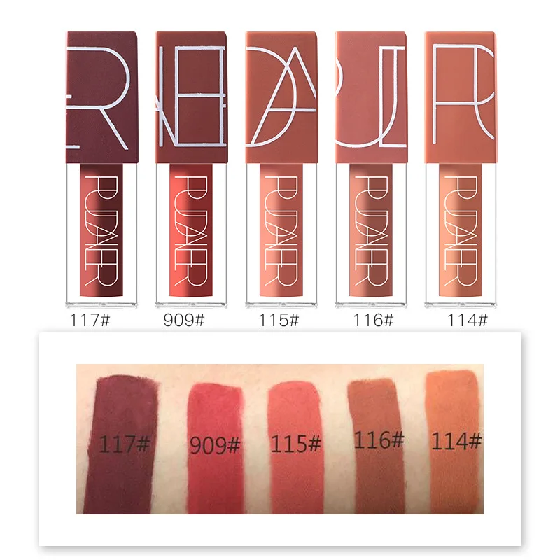 Pudaier Moisturizer Matte Frosted Liquid Lipstick Lip Gloss Fashion Nude Long-lasting Waterproof for Makeup Lipstick Lasting
Pudaier Moisturizer Matte Frosted Liquid Lipstick Lip Gloss Fashion Nude Long-lasting Waterproof for Makeup Lipstick Lasting