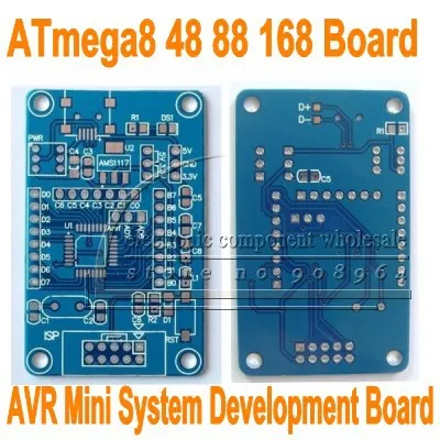 10 шт./лот для ATmega8 48 88 168 AVR минимальная системная основная плата макетная PCB пустая