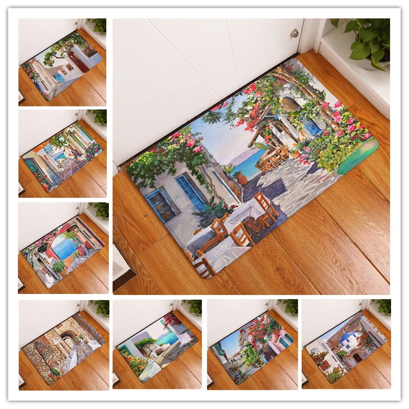Hongbo Retro Style Painting Print Carpets Anti-slip Floor Mat Outdoor Rugs Creative Street View Front Door Mats
Hongbo Retro Style Painting Print Carpets Anti-slip Floor Mat Outdoor Rugs Creative Street View Front Door Mats