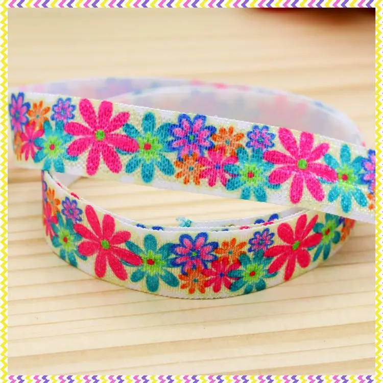 DHK 5/8'' 5yards Fold Elastic FOE flowers printed headband headwear hair band diy decoration OEM Wholesale C87
DHK 5/8'' 5yards Fold Elastic FOE flowers printed headband headwear hair band diy decoration OEM Wholesale C87