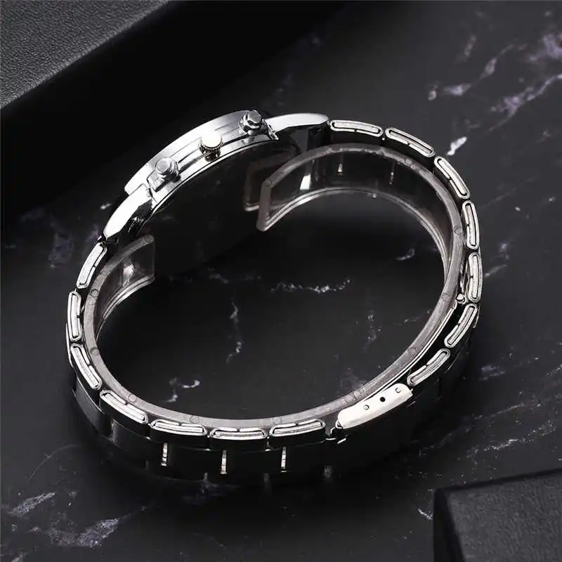 Geneva Men Fashion Stainless Steel Belt Strap Watch Top Brand Luxury Quartz Watch Steel Band Men Casual Watch Relogio Masculino
Geneva Men Fashion Stainless Steel Belt Strap Watch Top Brand Luxury Quartz Watch Steel Band Men Casual Watch Relogio Masculino