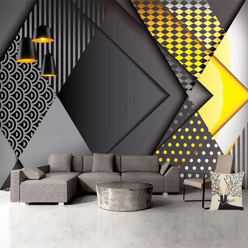 Nordic Personality Geometry 3D Wallpaper Living Room TV Sofa Background European Waterproof Wall Cloth Home Decoration Fresco
Nordic Personality Geometry 3D Wallpaper Living Room TV Sofa Background European Waterproof Wall Cloth Home Decoration Fresco