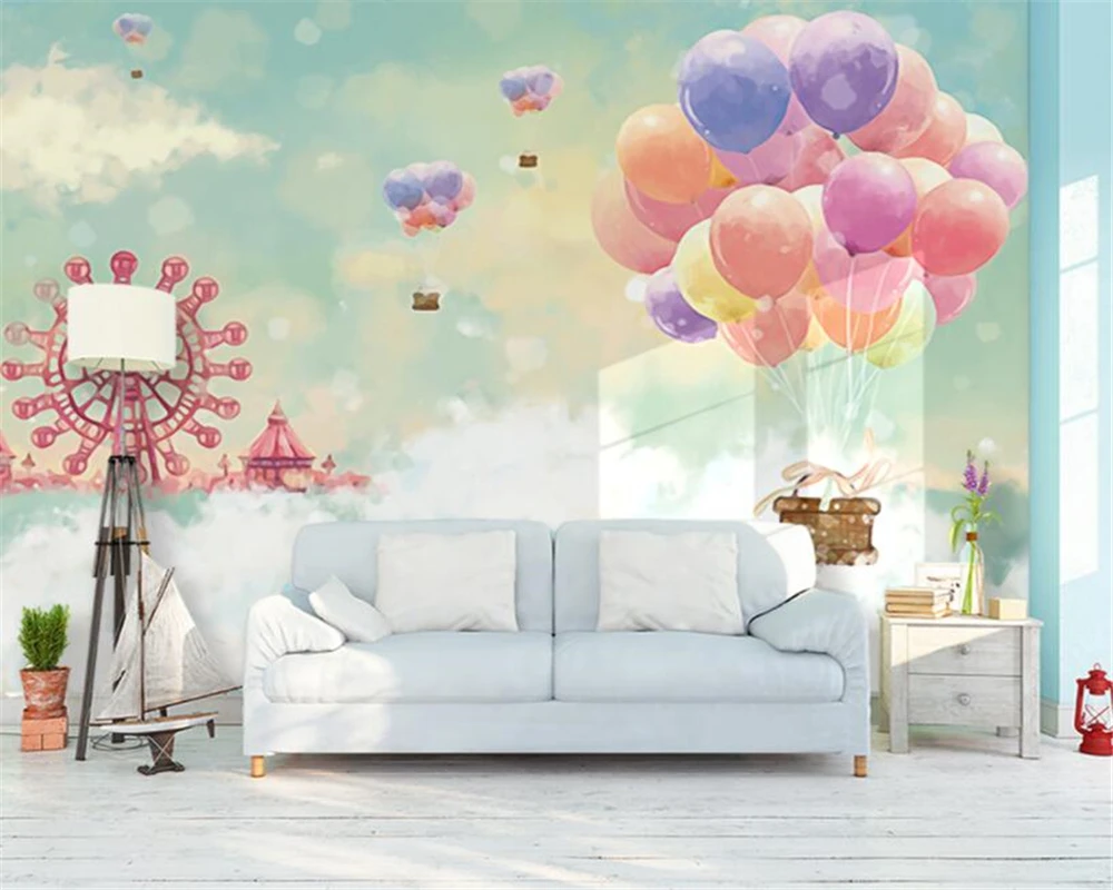 Custom Wallpaper romantic ferris wheel hot air balloon sky city children's room Background Wall home decoration 3d Wallpaper
Custom Wallpaper romantic ferris wheel hot air balloon sky city children's room Background Wall home decoration 3d Wallpaper