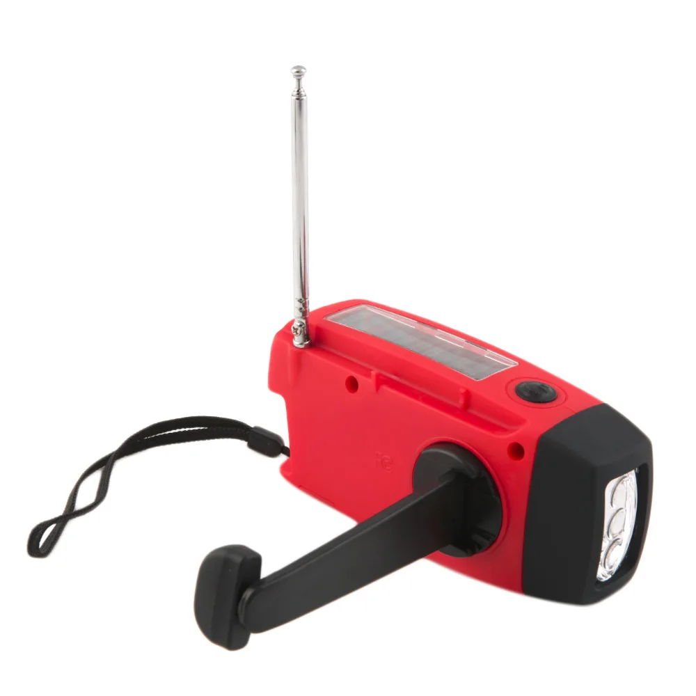 3 in 1 emergency charger hand crank generator with radio Wind up/Solar/Dynamo Powered FM/AM Radio Phones Chargers LED Flashlight | Лампы и