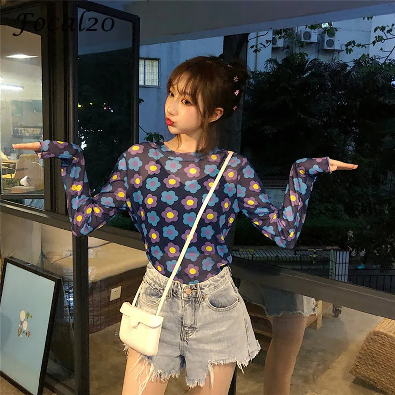 Focal20 Streetwear Floral Mesh Female T Shirts Tops Crew Neck Short Sleeve Summer Spring Women T-shirts T Shirt
Focal20 Streetwear Floral Mesh Female T Shirts Tops Crew Neck Short Sleeve Summer Spring Women T-shirts T Shirt