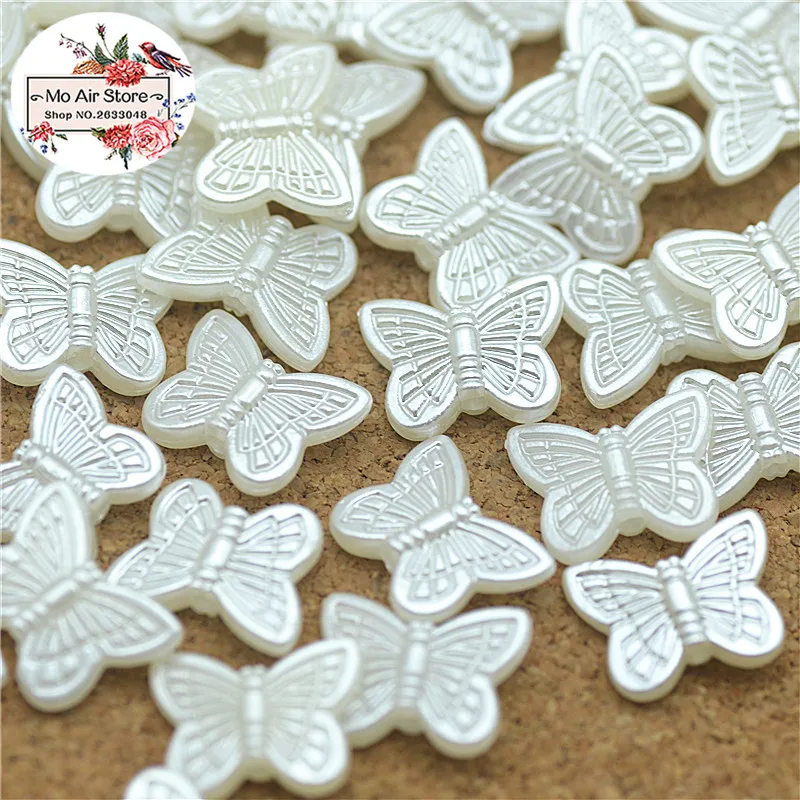 100pcs/lot 11x14mm Ivory Butterfly Pearl Beads ABS Resin Flatback Simulated Pearl Beads DIY Beads
100pcs/lot 11x14mm Ivory Butterfly Pearl Beads ABS Resin Flatback Simulated Pearl Beads DIY Beads