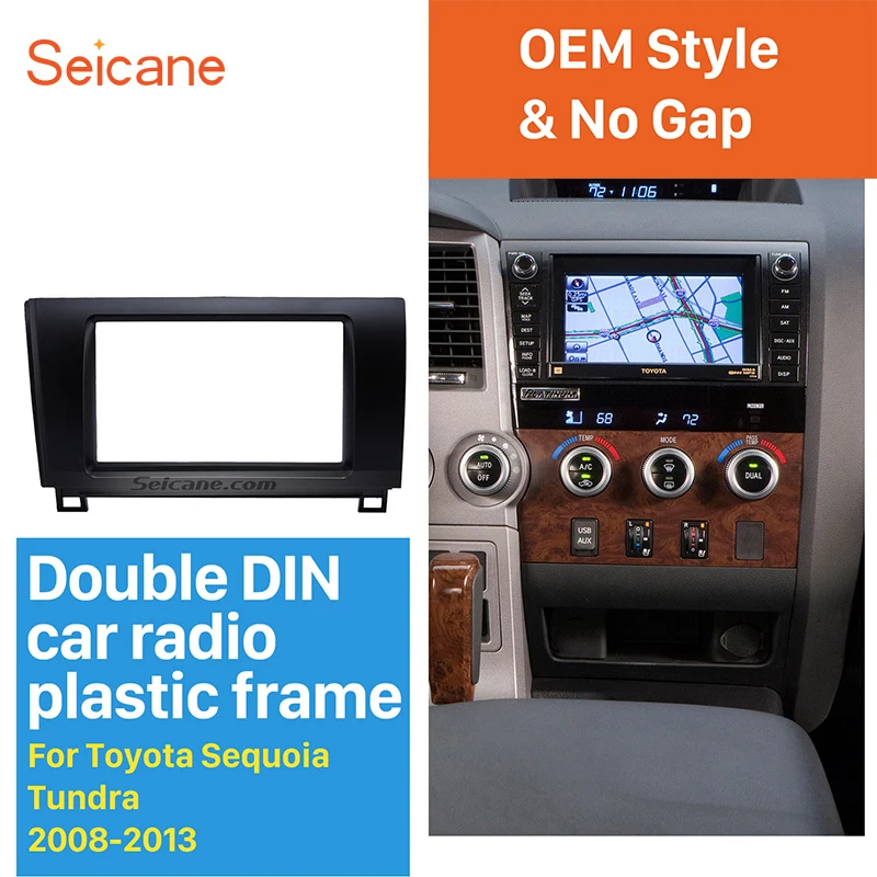 Superior Double Din Car Radio Fascia Trim Kit for 2008-2013 Toyota Sequoia Tundra Bezel Audio Player Panel Adaptor Fitting Kit
Superior Double Din Car Radio Fascia Trim Kit for 2008-2013 Toyota Sequoia Tundra Bezel Audio Player Panel Adaptor Fitting Kit
