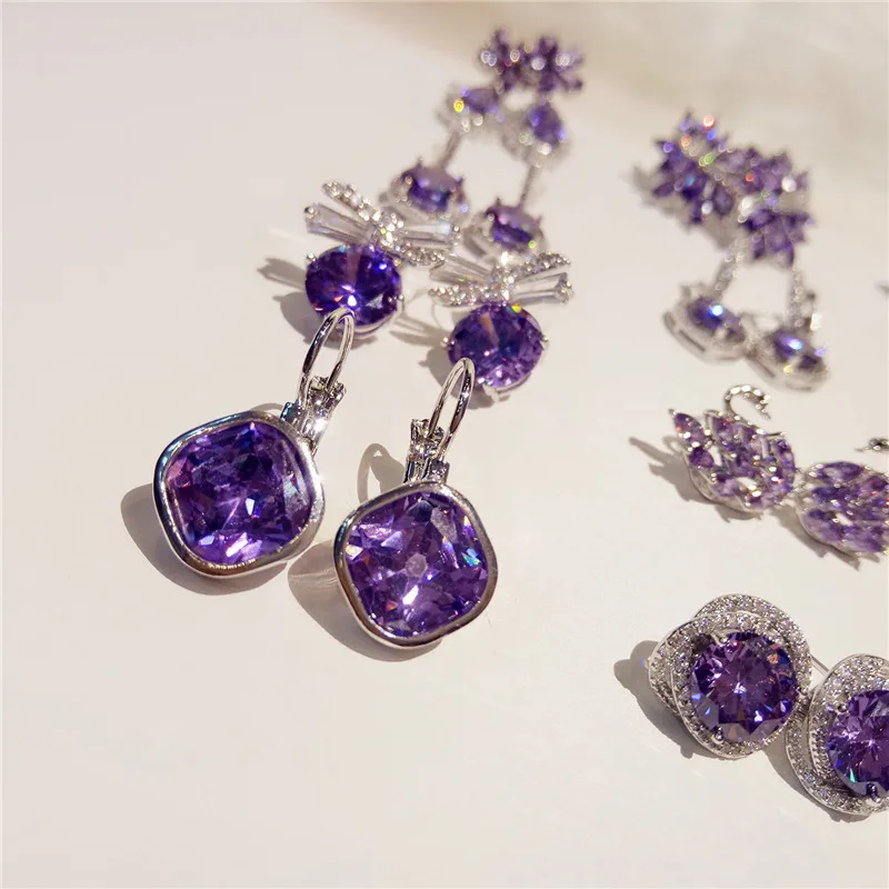 Amethyst Drop Earrings For Women Temperament Long Earring S925 Sterling Silver Gemstone Vintage Noble Personality Fine Jewelry
Amethyst Drop Earrings For Women Temperament Long Earring S925 Sterling Silver Gemstone Vintage Noble Personality Fine Jewelry