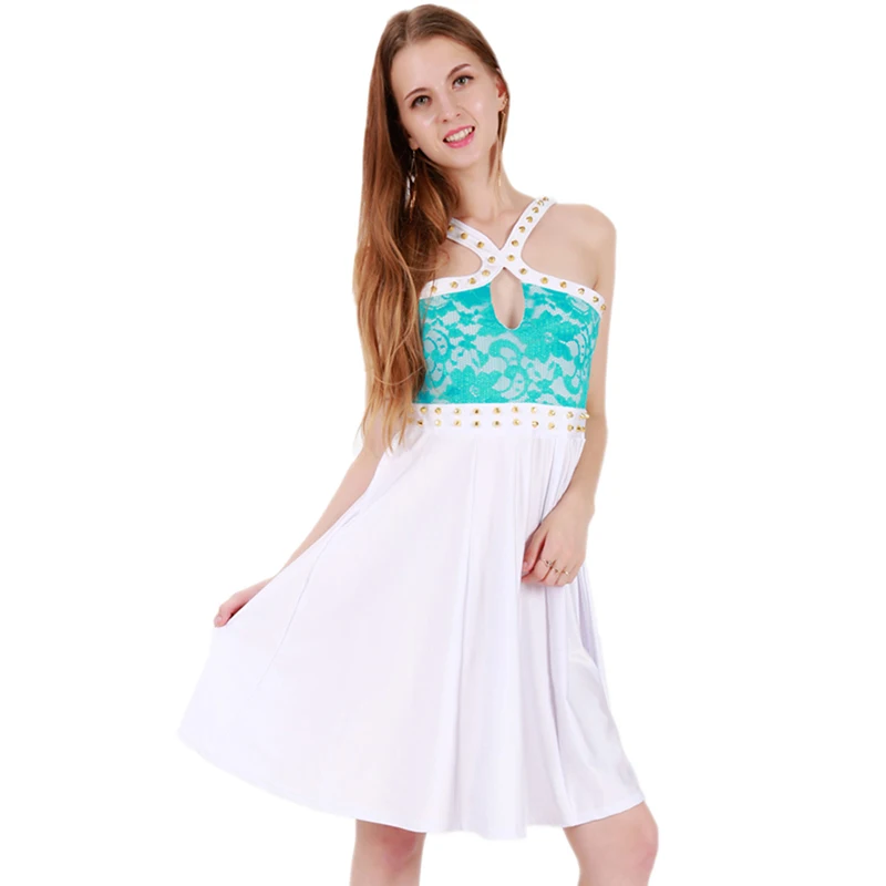 Women Vintage Midi Party Dress Sleeveless A line Elegant Lady Dress Cross Neck Blue Lace White Patchwork Fashion Casual Dresses
Women Vintage Midi Party Dress Sleeveless A line Elegant Lady Dress Cross Neck Blue Lace White Patchwork Fashion Casual Dresses