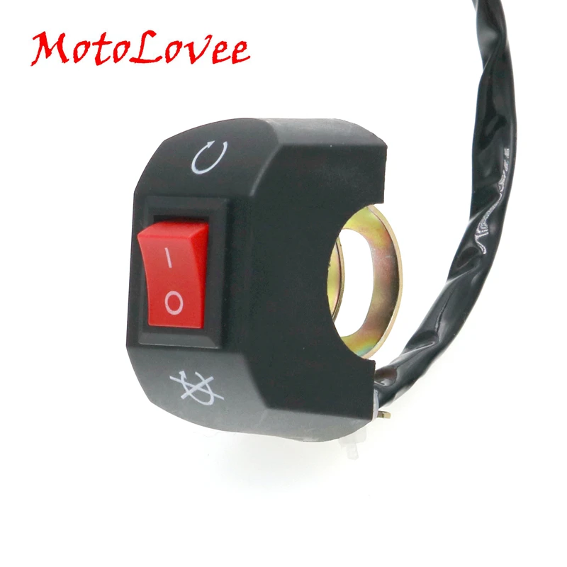 

MotoLovee 7/8" Motorcycle 2.2cm Handlebar Accessory Independent Headlight Switch / ON-OFF