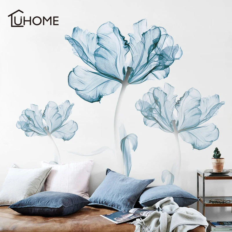 110x180cm Large Blue Lotus Flower Vinyl Wall Sticker Poster Living Room Bedroom Home Decor Decals Stikers Mural Art Wallpaper
110x180cm Large Blue Lotus Flower Vinyl Wall Sticker Poster Living Room Bedroom Home Decor Decals Stikers Mural Art Wallpaper