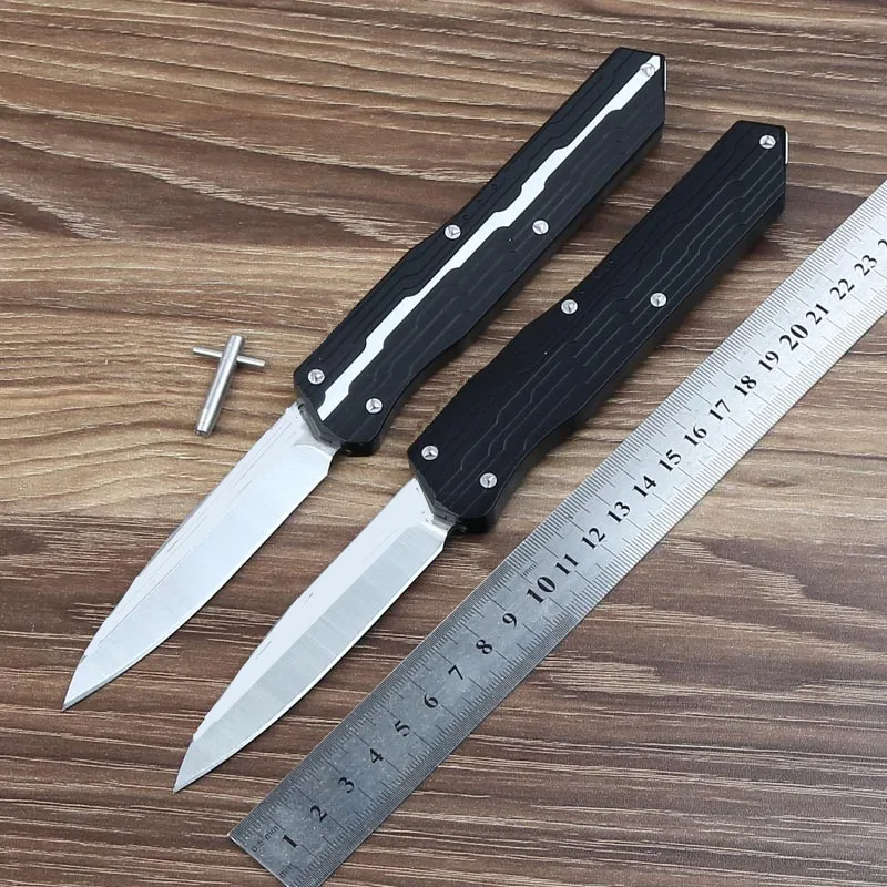 Тактический нож для кемпинга Munroe Cypher D2 blade 7075 с алюминиевой ручкой и тактическим
