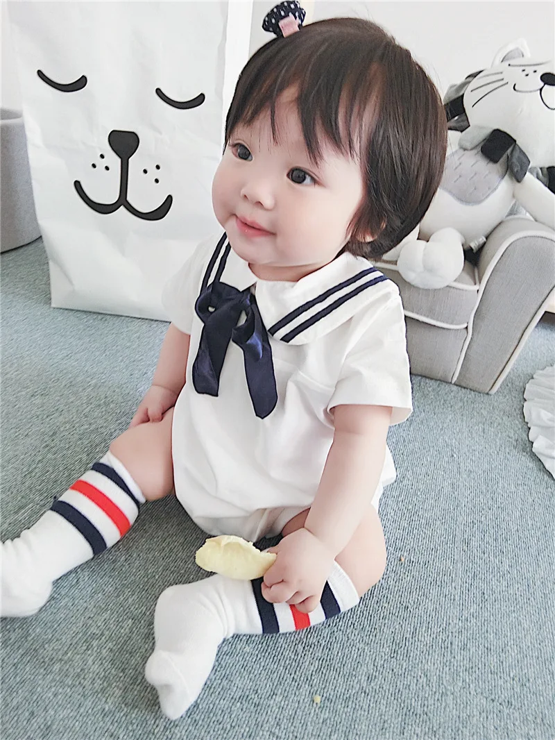 2019 Children's Clothing Summer Female Baby Robes Romper Baby Cotton Navy Wind Onesies Newborn Clothes Baby Girl Clothes
2019 Children's Clothing Summer Female Baby Robes Romper Baby Cotton Navy Wind Onesies Newborn Clothes Baby Girl Clothes