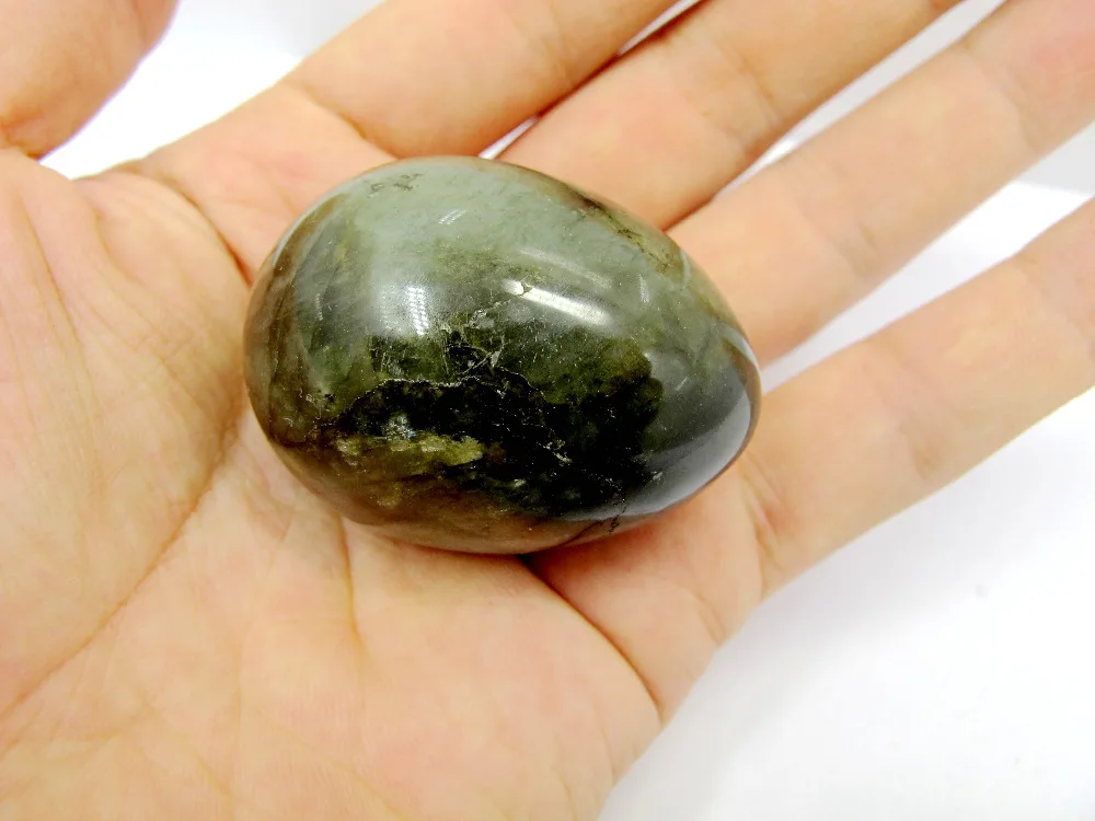 

Natural Labradorite Gem Stone Eggs Polished Chlorophane Massage Chakra Healing Reiki Eggs App 35*45mm