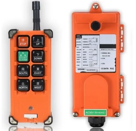 Free Shipping F21-E1B 24V 1PC transmitter 1PC receiver Motor control button Hoist crane remote control wireless radio Uting
Free Shipping F21-E1B 24V 1PC transmitter 1PC receiver Motor control button Hoist crane remote control wireless radio Uting