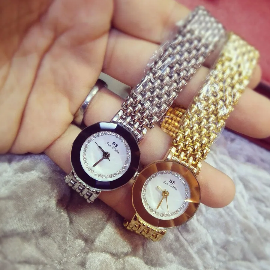 2018 новые модные роскошные золотые серебряные женские часы из нержавеющей стали