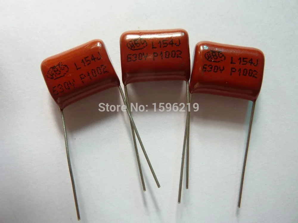 50 шт. CBB 154 630V 154J CBB21 0 15 мкФ 150nF P15 Металлизированный Полипропиленовый пленочный