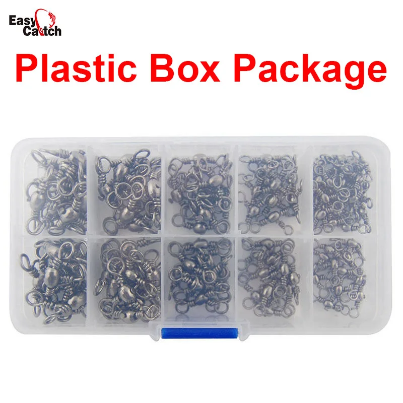 120Pcs Barrel Cross Line Fishing Swivel With Solid Ring Barrel Cross-Line Swivels Hard Lure Connector Set With Box
120Pcs Barrel Cross Line Fishing Swivel With Solid Ring Barrel Cross-Line Swivels Hard Lure Connector Set With Box