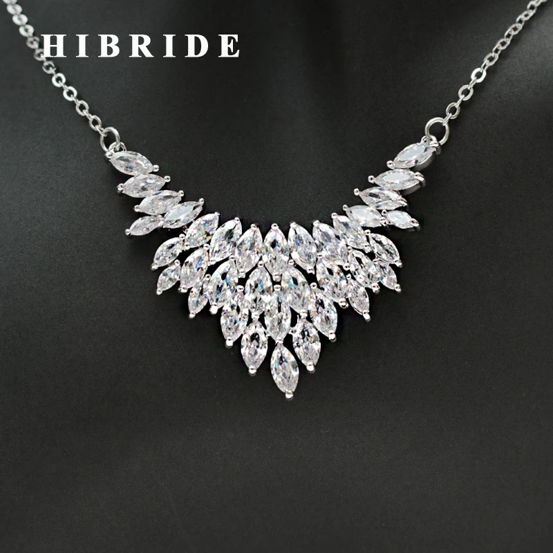 HIBRIDE New Arrival Clear Austrian Crystal Women Bridal Jewelry Set Long Chain Necklace Earrings Sets Dress Accessories N-275
HIBRIDE New Arrival Clear Austrian Crystal Women Bridal Jewelry Set Long Chain Necklace Earrings Sets Dress Accessories N-275