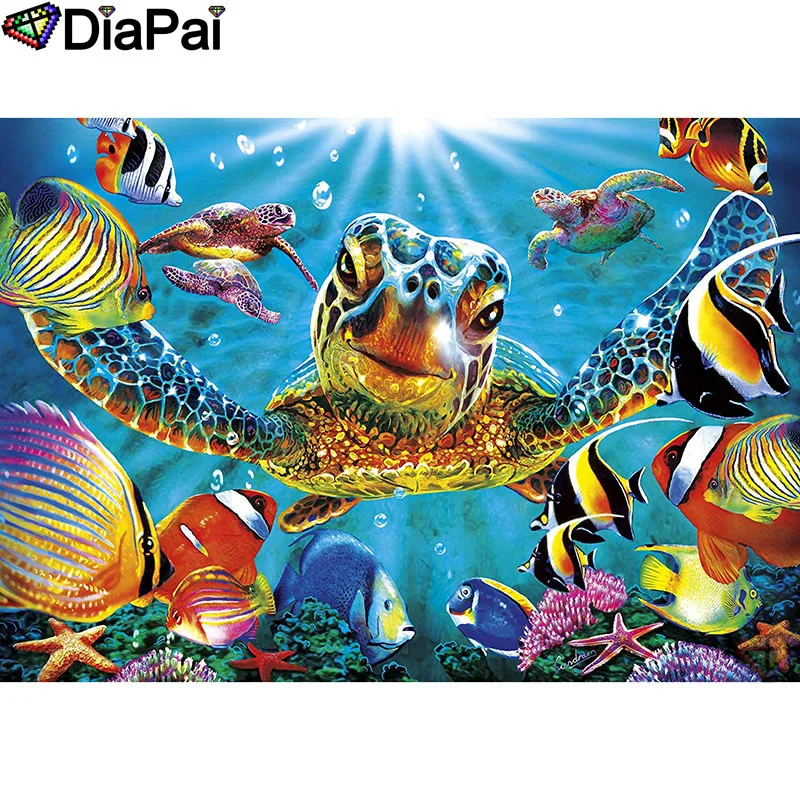 DIAPAI 100% Full Square/Round Drill 5D DIY Diamond Painting "Animal turtle" Diamond Embroidery Cross Stitch 3D Decor A18559
DIAPAI 100% Full Square/Round Drill 5D DIY Diamond Painting "Animal turtle" Diamond Embroidery Cross Stitch 3D Decor A18559