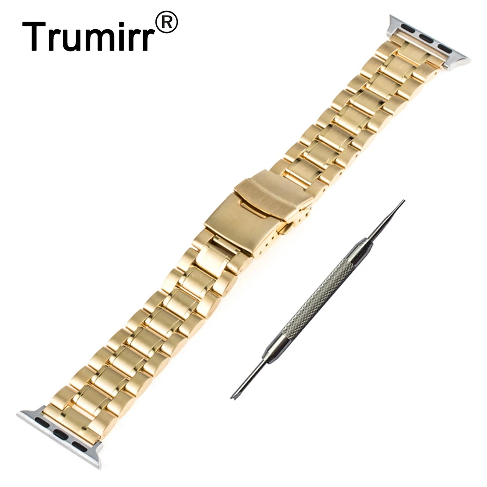 Stainless Steel Band with Adapters + Tool for iWatch Apple Watch Sport Edition 38mm 42mm Wrist Strap Safety Buckle Belt Bracelet
Stainless Steel Band with Adapters + Tool for iWatch Apple Watch Sport Edition 38mm 42mm Wrist Strap Safety Buckle Belt Bracelet