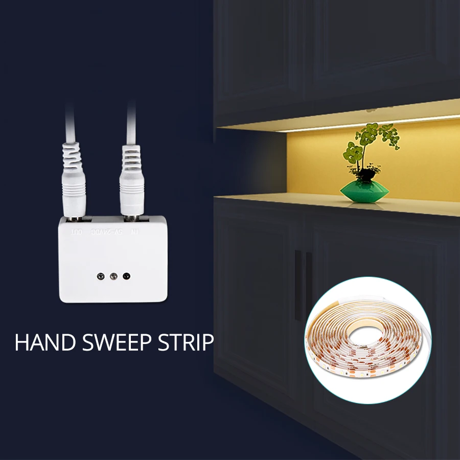 New Style DC 12V Hand Sweep Sensor LED Strip Waterproof 1-5M Dimmable Motion Sensor Adapter SMD 2835 Flexible Strip Light Sets
New Style DC 12V Hand Sweep Sensor LED Strip Waterproof 1-5M Dimmable Motion Sensor Adapter SMD 2835 Flexible Strip Light Sets