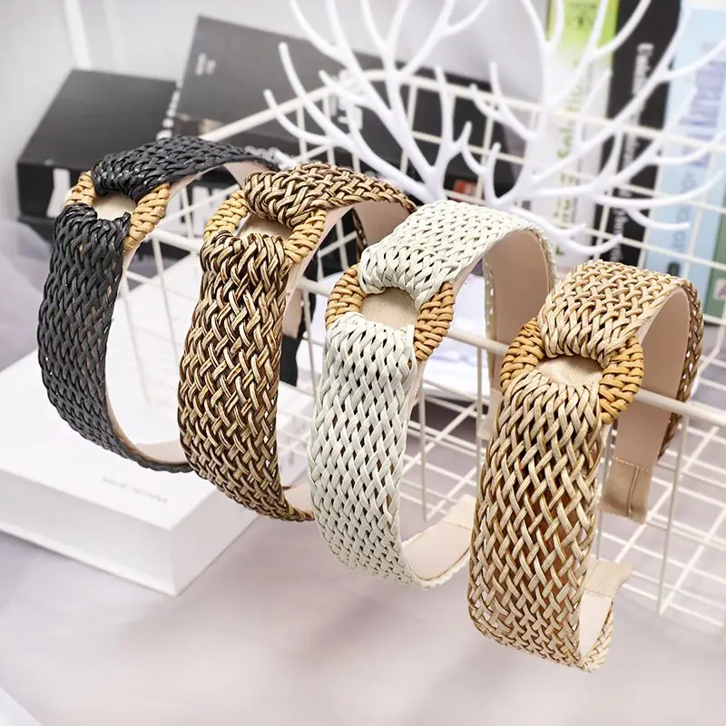 New 1PC Vintage Women Handmade Braided Straw Geometric Round Rattan Hairbands Hair Bands Headbands for Women Hair Accessories
New 1PC Vintage Women Handmade Braided Straw Geometric Round Rattan Hairbands Hair Bands Headbands for Women Hair Accessories