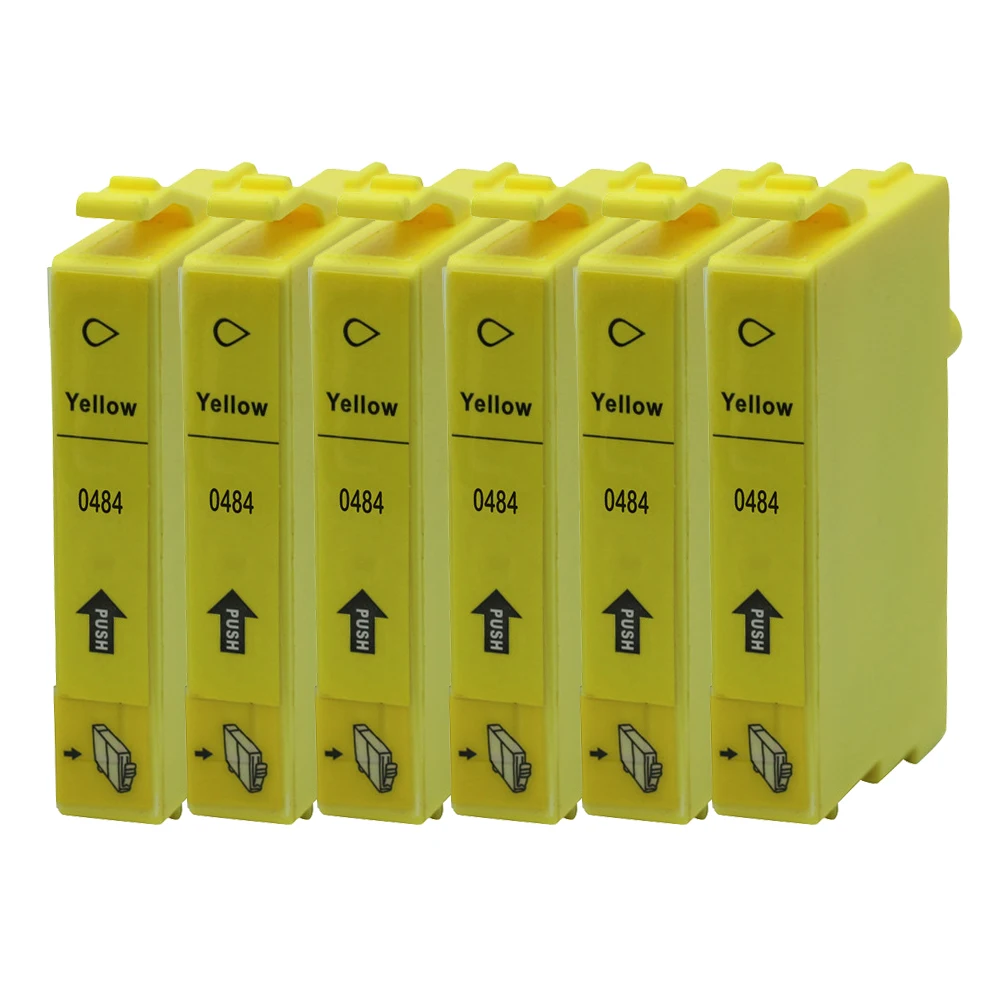 6PK T0484 Yellow Ink Cartridges for Epson Stylus Photo R200 R220 R300 R300M R320 R325 R340 R350 RX500 RX600 RX620 RX640 Printers
6PK T0484 Yellow Ink Cartridges for Epson Stylus Photo R200 R220 R300 R300M R320 R325 R340 R350 RX500 RX600 RX620 RX640 Printers