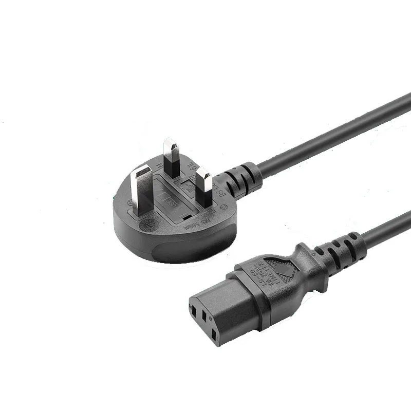 

UK Plug Power Cord BS Certification 250V 13A With Fuse 2M/3M Power Cord Suitable For Computer Monitor Projector Line