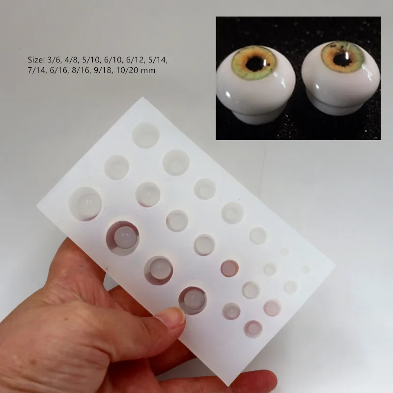 BJD accessories diy resin eyes mold full size - 3/6 4/8 5/10 6/10 6/12 5/14 7/14 6/16 8/16 9/18mm
BJD accessories diy resin eyes mold full size - 3/6 4/8 5/10 6/10 6/12 5/14 7/14 6/16 8/16 9/18mm
