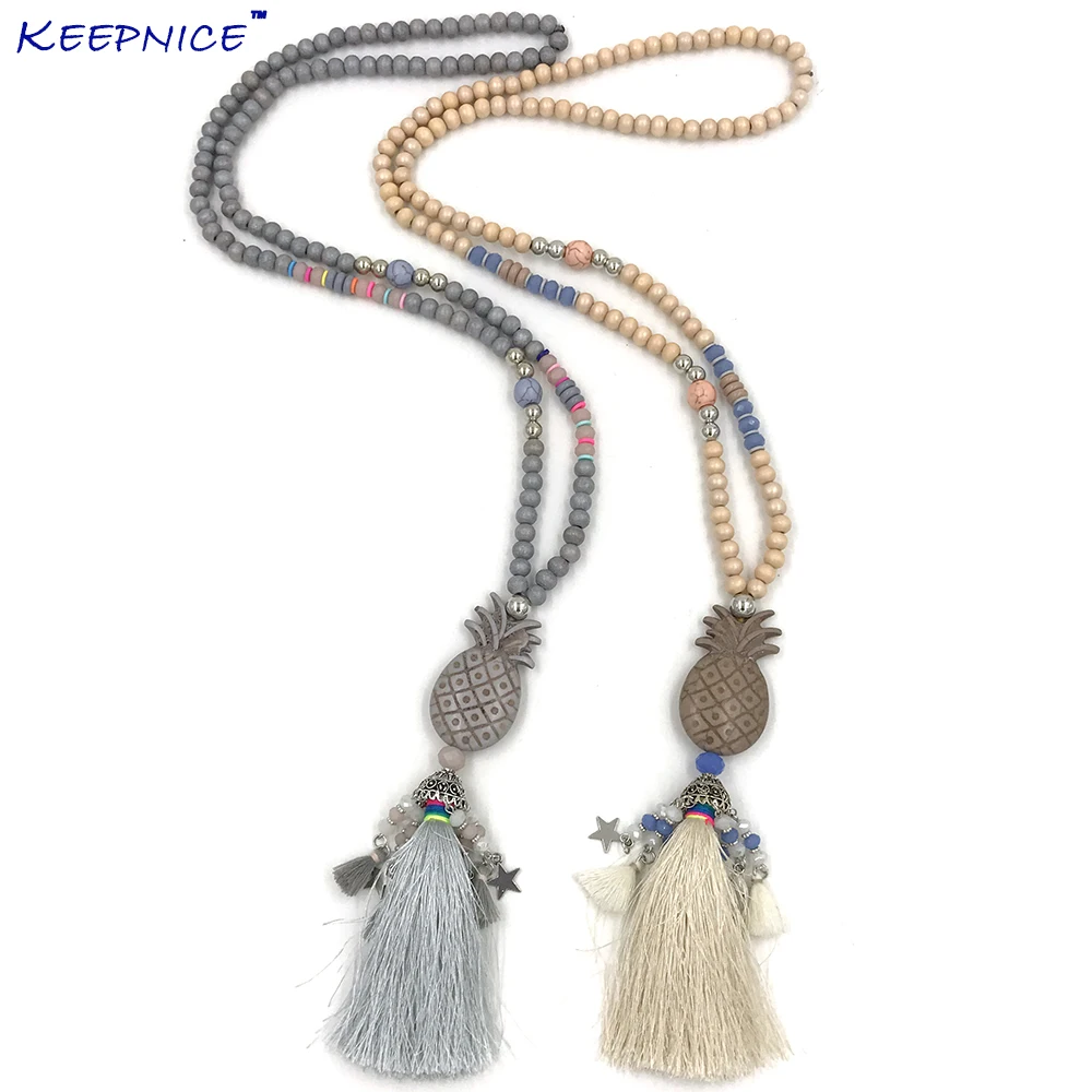 New Fashion Handmade Creative tassel Pendents Necklace Unique Boho Bohemia Necklaces pineapple pendant Necklace for woman
New Fashion Handmade Creative tassel Pendents Necklace Unique Boho Bohemia Necklaces pineapple pendant Necklace for woman