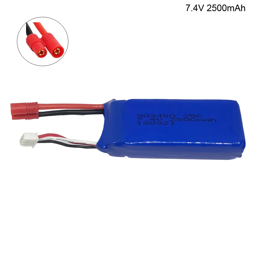 

Newest lipo battery for Syma X8C X8W X8G with voltage protection board 7.4V 25C 2500mah 2S 903480 high capacity lipo batttery