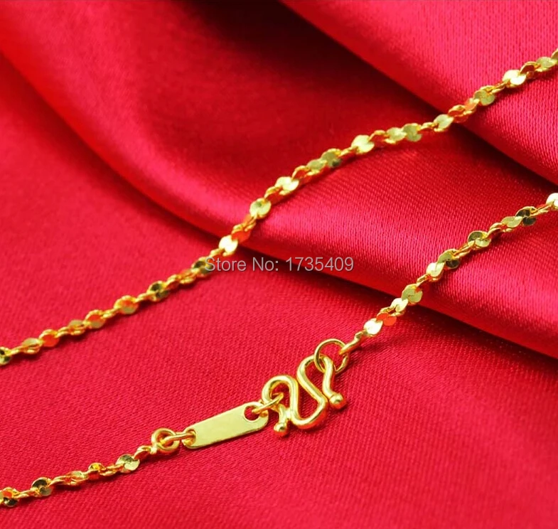 Authentic Solid 24K Yellow Gold Chain Necklace/ Full Star Chain Necklace/ 3.45g
Authentic Solid 24K Yellow Gold Chain Necklace/ Full Star Chain Necklace/ 3.45g