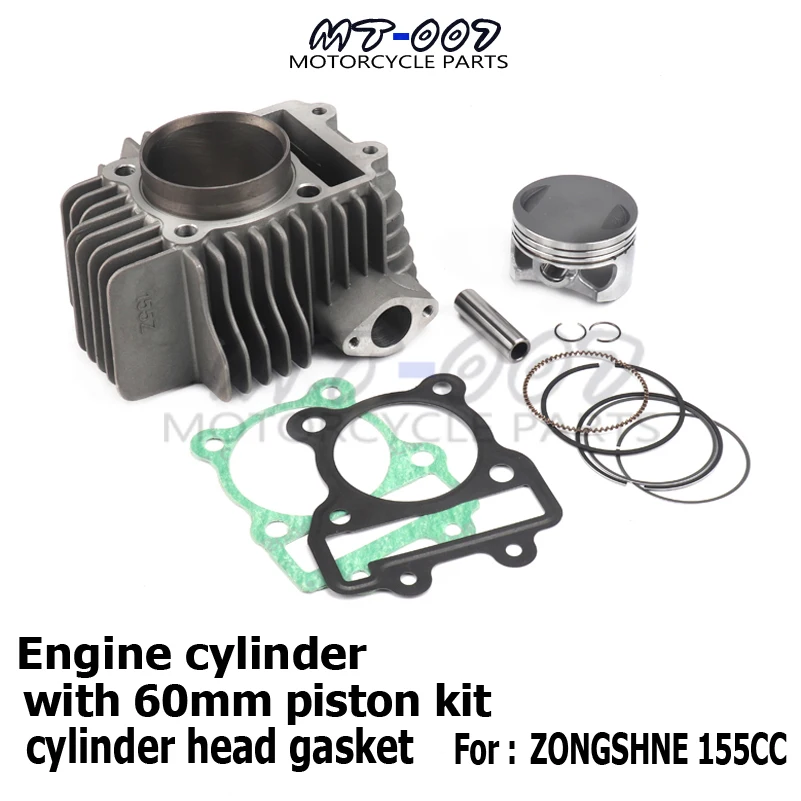 155z Engine Cylinder with 60mm piston kit cylinder head gasket for Zongshen Kayo 150 155 160cc Dirt Pit Bikes
155z Engine Cylinder with 60mm piston kit cylinder head gasket for Zongshen Kayo 150 155 160cc Dirt Pit Bikes