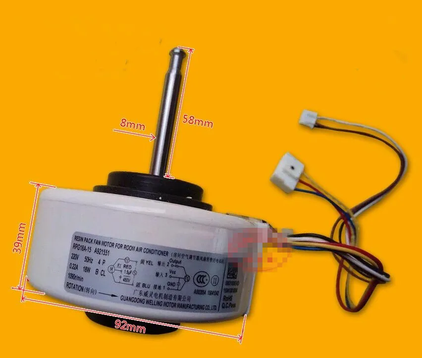 Оригинальный двигатель вентилятора кондиционера для Panasonic RPG18A-3 A921116 nternal Motor
Оригинальный двигатель вентилятора кондиционера для Panasonic RPG18A-3 A921116 nternal Motor
