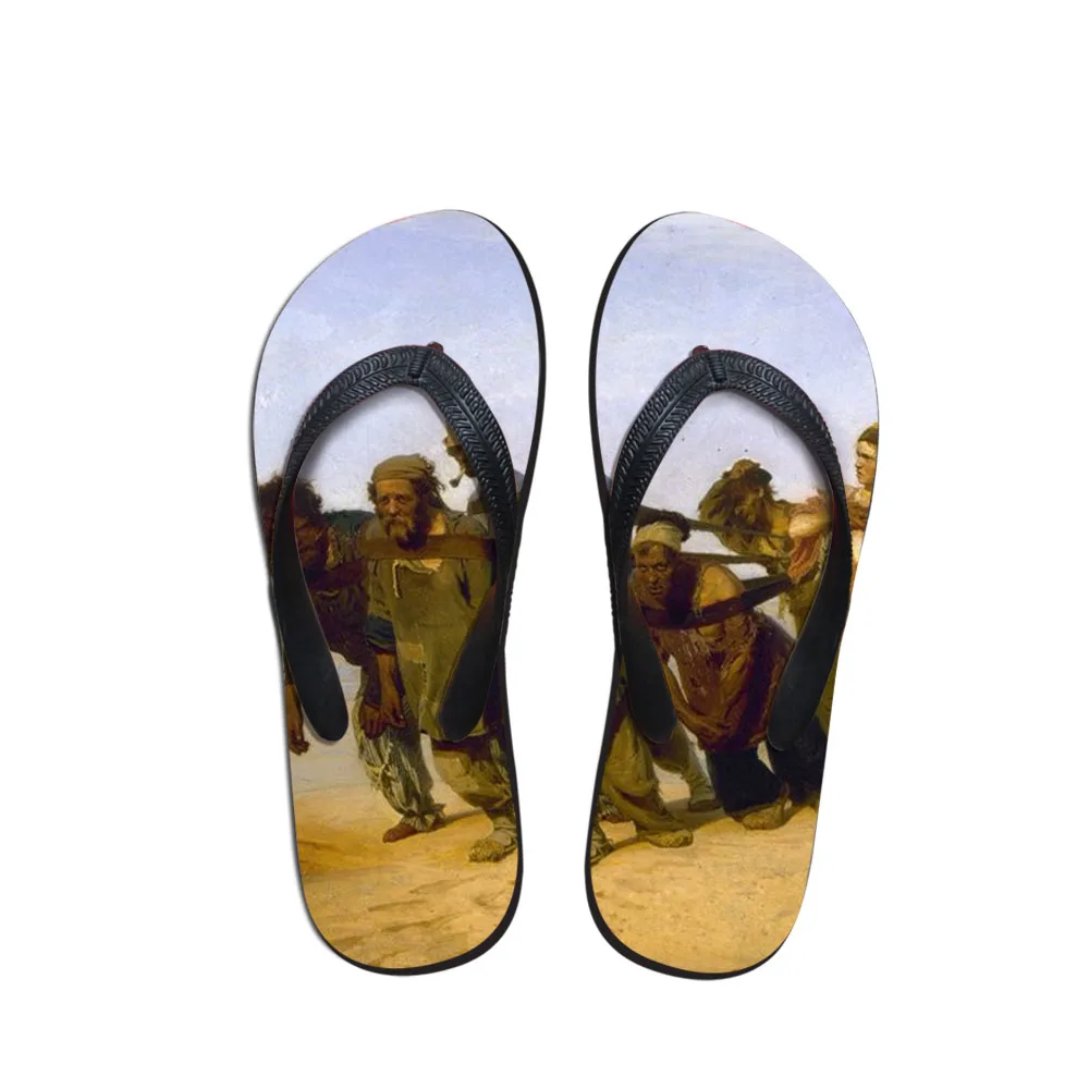 Fashion Summer Beach Flip Flops Men Slippers Sandals Painting Art Printing boy Flat Shoes Designer Ilya Efimovich Repin
Fashion Summer Beach Flip Flops Men Slippers Sandals Painting Art Printing boy Flat Shoes Designer Ilya Efimovich Repin