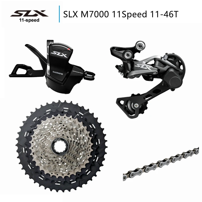 SHIMANO SLX M7000 группа подъездных поездов набор 11 скоростей GS Derailleur 1x11 s 2x11 46 T|shimano
