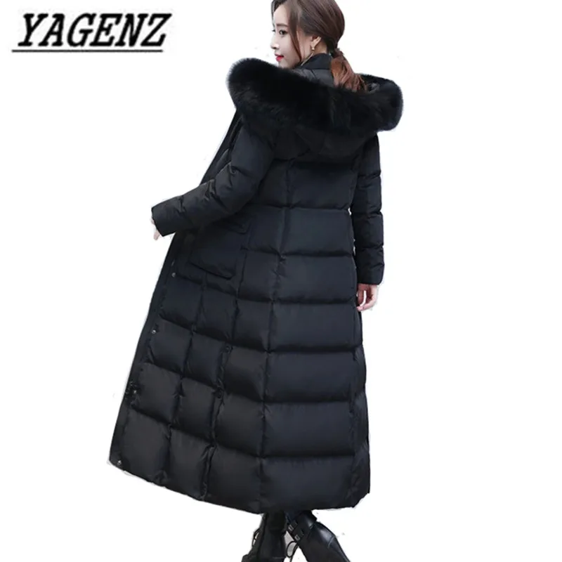 Winter Ladies Hooded Jacket High-end Removable Fox fur collar Down cotton X-long Outerwear Coats Large size Thick Warm Coats 4XL
Winter Ladies Hooded Jacket High-end Removable Fox fur collar Down cotton X-long Outerwear Coats Large size Thick Warm Coats 4XL