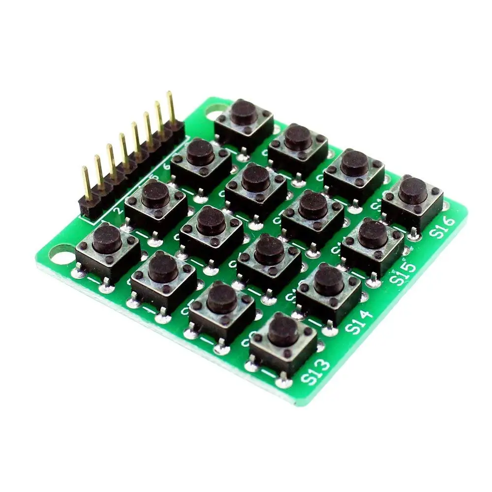 8pin 4x4 44 матрица 16 кнопок клавиатуры макетный модуль микроконтроллер для Arduino