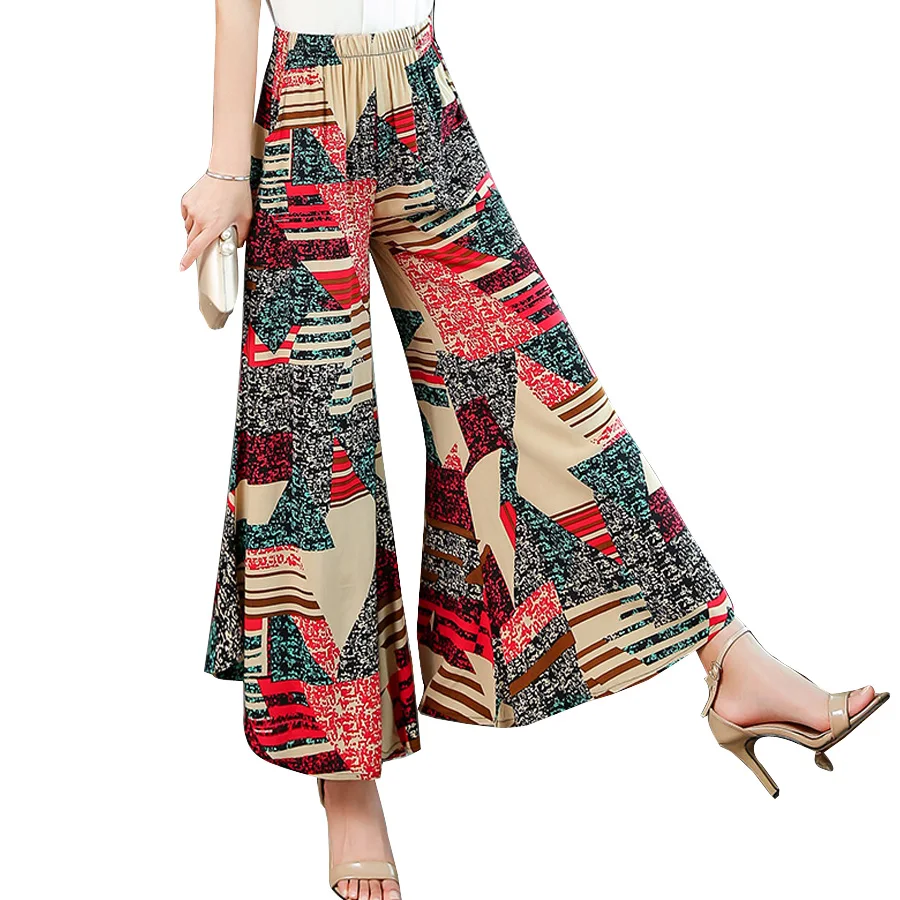 women clothes 2019 summer Flat pants Ankle-length pant loose print Elastic waist Wide leg pants female plus size 4XL
women clothes 2019 summer Flat pants Ankle-length pant loose print Elastic waist Wide leg pants female plus size 4XL