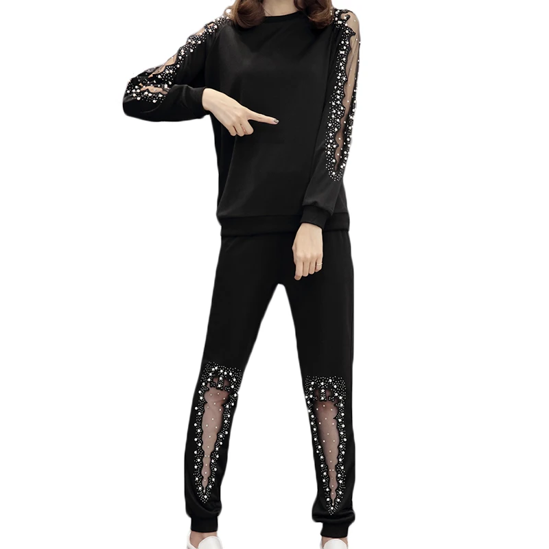 Spring 2 Piece Tracksuit Sets Women 2021 New Plus Size Loose Sporting Sets Women's Casual Sportswear Suit Female Tops+long Pants
Spring 2 Piece Tracksuit Sets Women 2021 New Plus Size Loose Sporting Sets Women's Casual Sportswear Suit Female Tops+long Pants