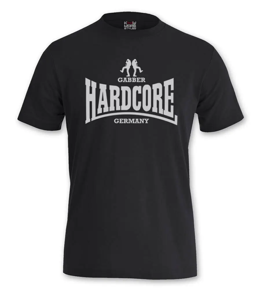 Футболка Hardcore "Gabber German" Speedcore Hakke Terror Hardstyle Frenchcore Новая Модная хлопковая