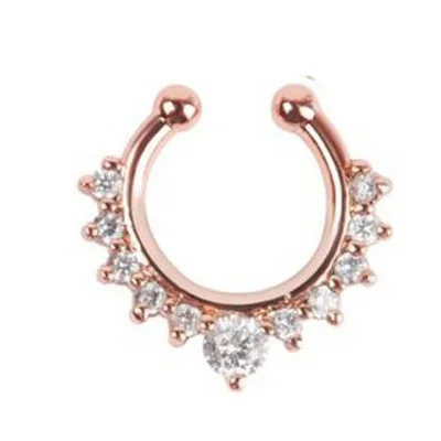 100pcs punk fake piercing crystal nose gold ring body jewelry silver indian nose piercing fake septum Free shipping N0005
100pcs punk fake piercing crystal nose gold ring body jewelry silver indian nose piercing fake septum Free shipping N0005