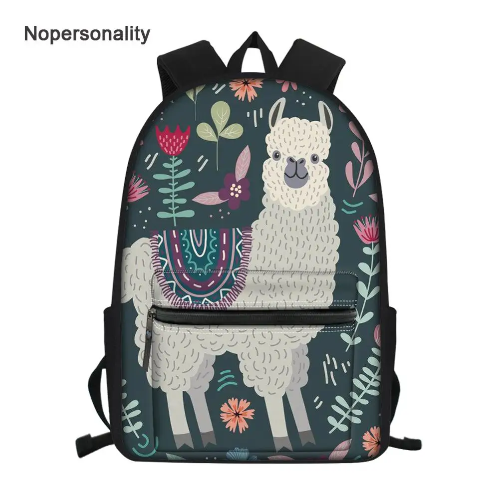 Nopersonality Cute Floral Llama Print Girls School Book Bags Fashion Middle Student Kids Backpack Mochila Children Schoolbags
Nopersonality Cute Floral Llama Print Girls School Book Bags Fashion Middle Student Kids Backpack Mochila Children Schoolbags