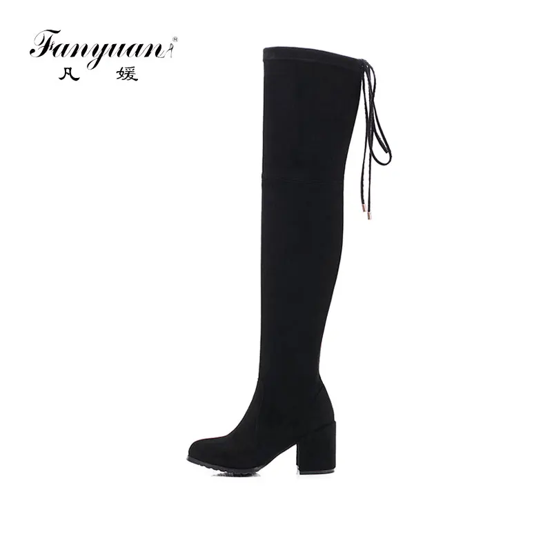 Fanyuan sexy thin high heel Fashion boots autumn Lace-Up over the knee boots Elegant Butterfly-knot party boots women shoes
Fanyuan sexy thin high heel Fashion boots autumn Lace-Up over the knee boots Elegant Butterfly-knot party boots women shoes