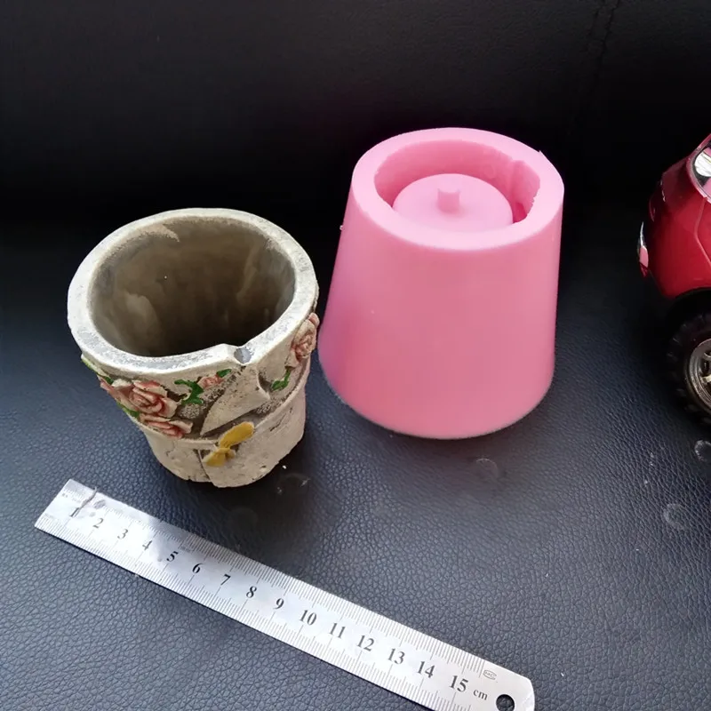 Simple Round Countryside Gardening flowerpot making Cement Mould Silicone Concrete Planter Mold
Simple Round Countryside Gardening flowerpot making Cement Mould Silicone Concrete Planter Mold